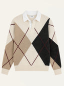 ELITE JACQUARD - PULL AVEC CHEMISE